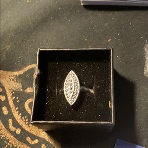 Sterling silver marcasite size 7 ring new